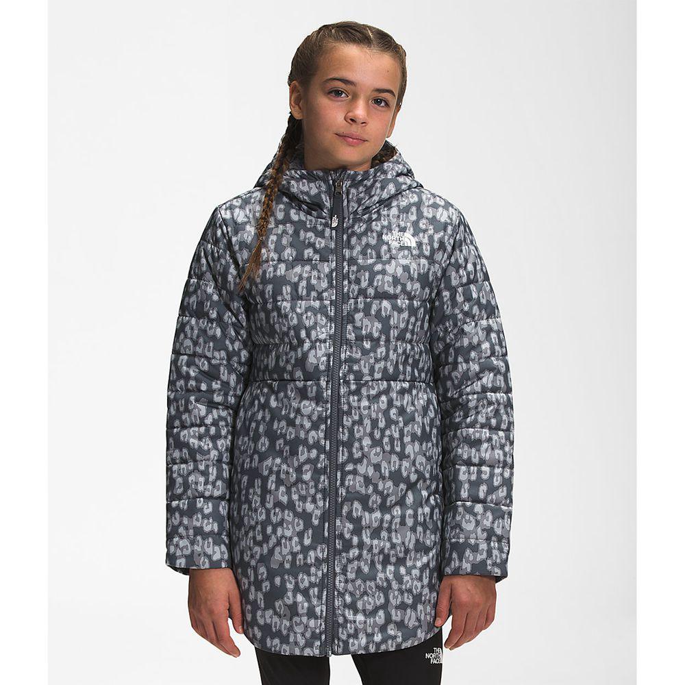 The North Face Printed Reversible Mossbud Swirl Κορίτσια Πανωφόρια - Γκρι Λεοπαρ (DUPC19407)